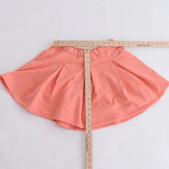 Monrow 90's Classic Peach Pleated Skater Mini  Tennis Skirt Small NWT - Picture 3 of 10